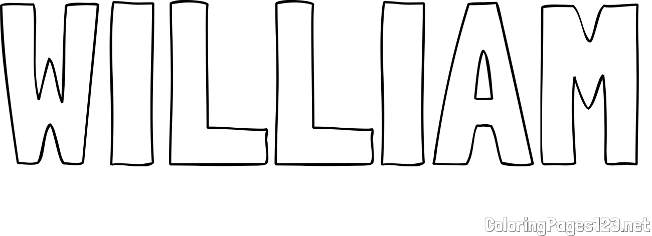 WILLIAM Coloring Page