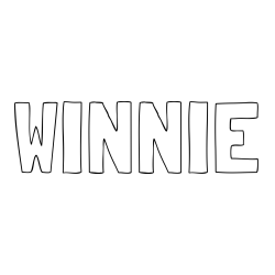 Online Created Coloring Page - WINNIE Coloring Page