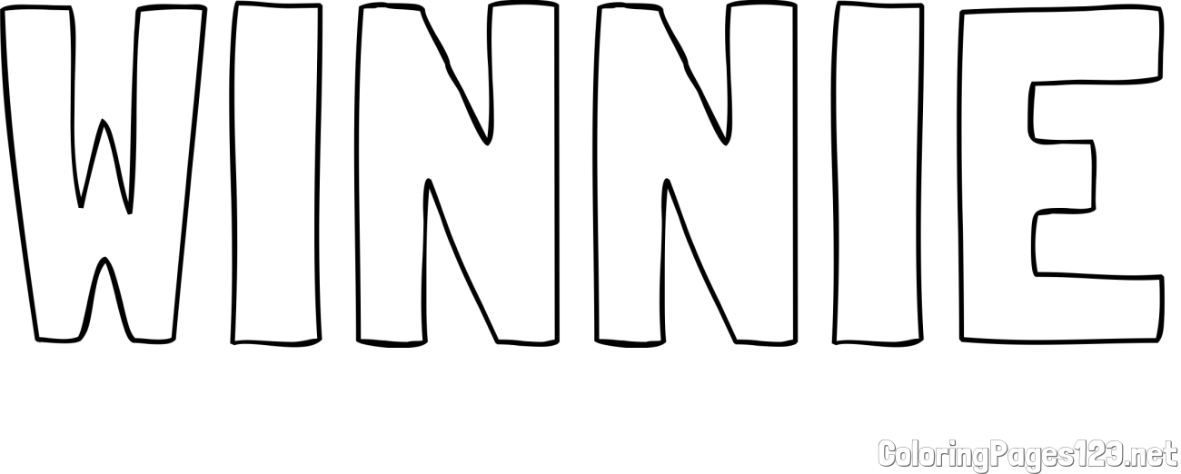 WINNIE Coloring Page