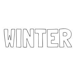 Online Created Coloring Page - WINTER Coloring Page