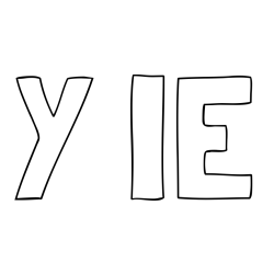 Online Created Coloring Page - Y IE Coloring Page