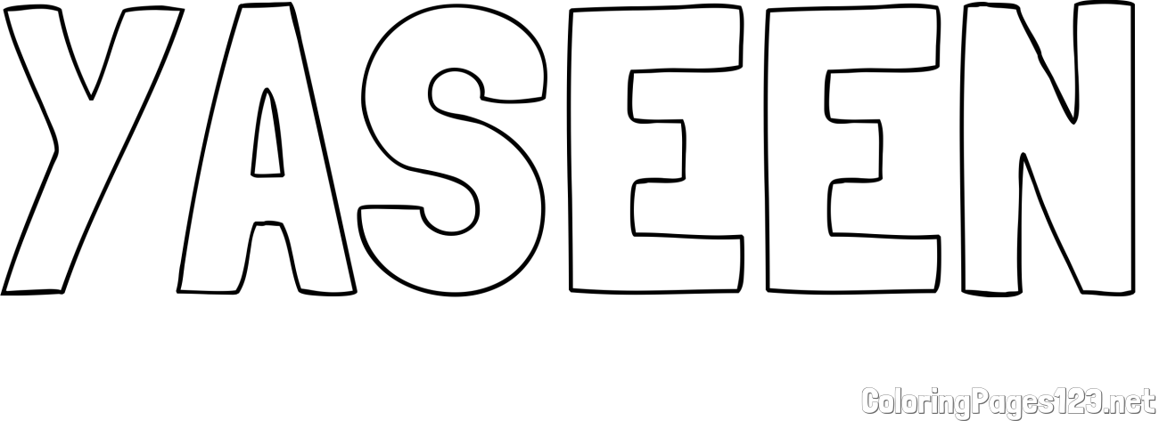 YASEEN Coloring Page
