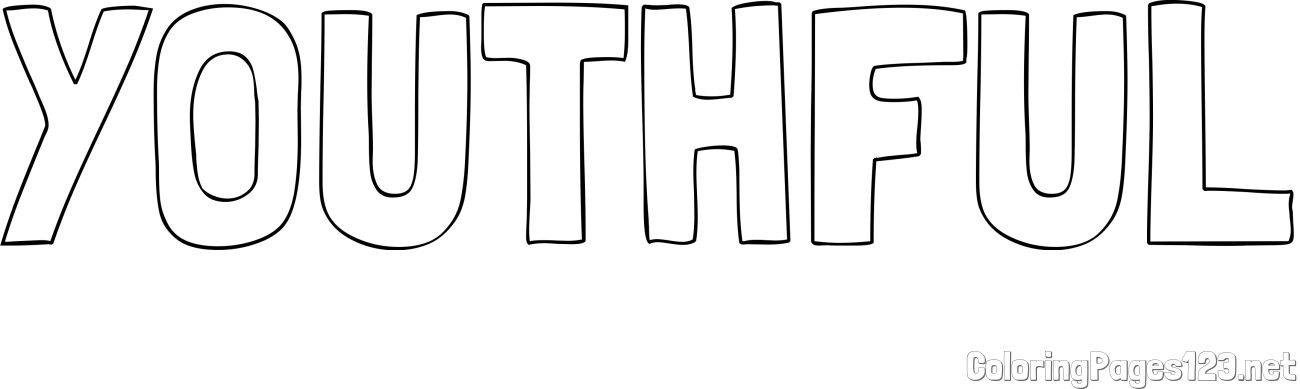 YOUTHFUL Coloring Page