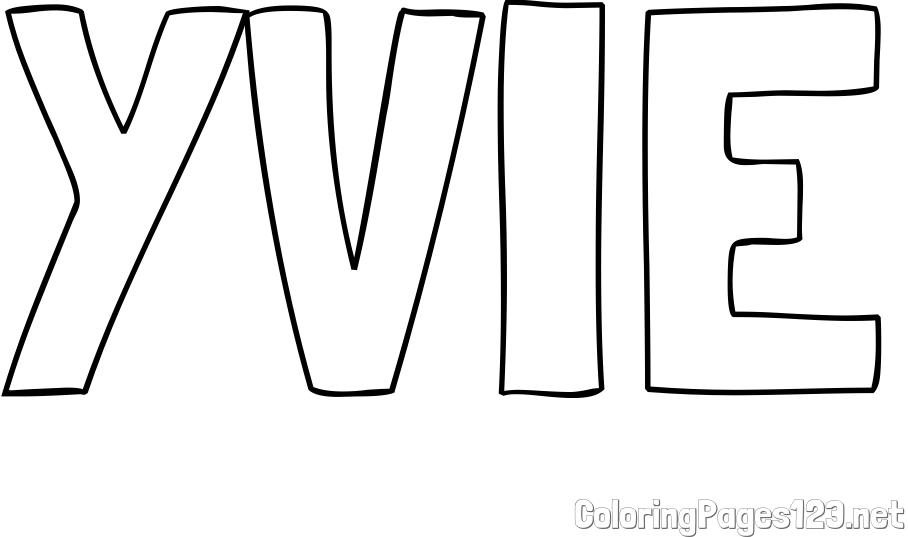 YVIE Coloring Page