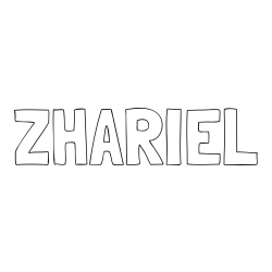 Online Created Coloring Page - ZHARIEL Coloring Page