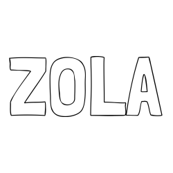 Online Created Coloring Page - ZOLA Coloring Page