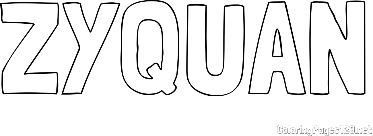 ZYQUAN Coloring Page